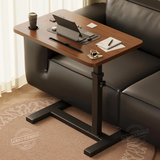 卓博电脑桌升降边桌床上桌学习桌书桌可移动小桌子BZ09胡桃色卡槽款