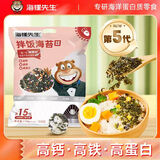 海狸先生拌饭海苔蔬菜多多独立包装碎儿童高钙寿司海苔食材 有菜有果拌饭（10小包）*110g