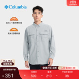 Columbia哥伦比亚户外2025秋男女钓鱼系列UPF50防晒宽松衬衫FJ7048 018 冷灰色 男女同款 L (180/100A)