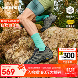 迈乐（Merrell）官方店男女款户外登山徒步鞋减震MOAB 3迈越者轻量防滑耐磨透气 J035881黑灰（男） 41
