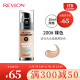 露华浓（Revlon）持久水润24小时保湿遮瑕控油粉底液30ml不脱妆持妆遮瑕膏隔离彩妆 200#裸色 中干性
