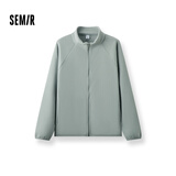 森马（Semir）王安宇同款外套男秋冬双面绒感针织夹克25保温摇粒绒109725108202