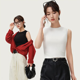 简云吊带背心女莫代尔棉无袖t恤内搭修身打底衫可外穿薄款上衣四季款