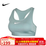 耐克NIKE女子内衣中度支撑 MED SPT BRA 运动内衣DX6822-017绿L