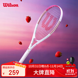 Wilson威尔胜女子轻量大拍面舒适粉白休闲网球拍BURN PINK   WR087910U2