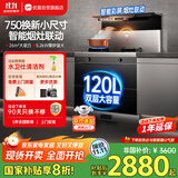优盟（UM）集成灶一体式750mm小户型家用大吸力侧吸下排自清洁小尺寸抽油烟机燃气灶套装国家补贴JJZT-UJ257