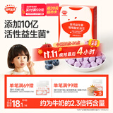 秋田满满高钙益生菌酸奶溶豆莓莓味宝宝儿童零食易吞咽享婴儿食谱18g 6月+