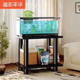溢彩年华鱼缸架子双层超强承重置物架落地水族箱鱼缸底架架托6887