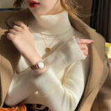 俞兆林高领毛衣女秋冬加绒加厚打底衫内搭一体保暖堆堆领针织上衣