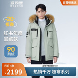 波司登冬季鹅绒极寒羽绒服男女情侣同款短款大毛领外套