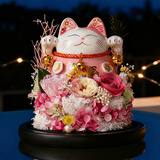 依雯然（Ivenran）招财猫摆件永生花礼盒结婚礼物纪念日送老婆送闺蜜伴手礼盒花束