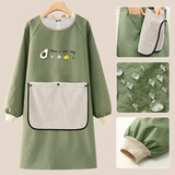 京惠思创（jing hui si chuang）厨房围裙【防水 无胶 长袖】可擦手耐用女罩衣家居工作服