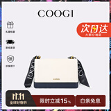 COOGI包包女款轻奢品牌女士单肩包女斜挎包女情人节生日礼物送女友老婆 米白