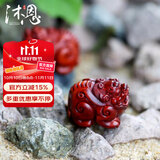 沐恩印度小叶紫檀手把件小摆件高油密老料雕刻 貔貅单只50x35x35mm