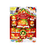 瑞士莲（Lindt）泰迪熊精选夹心巧克力 日历幸福之家170g 糖果 圣诞礼盒 生日礼物