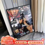 周杰伦挂画JAY专辑明星宿舍音乐餐厅卧室床头装饰画艺术海报壁画 JAY-A 30*40质感布纹膜