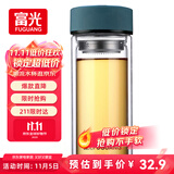 富光 男女士双层玻璃杯 高硼硅泡茶杯 茶水分离水杯带茶隔杯子500ml