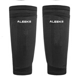 ALEEKS足球护腿板双层袜套透气插片防撞成人儿童护小腿青少年训练810 黑色(袜套+插板) M 适合70-130斤左右