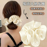 KOOGIS许妍同款超大睡眠枕头发圈女高级缎面大肠发圈不伤发真丝头绳发饰