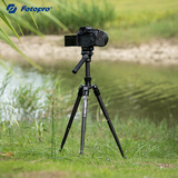 富图宝（Fotopro）空气三号 mini video 手机直播摄影 碳纤维视频拍液压云台相机三脚架  送手机夹