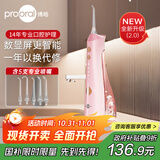 博皓（prooral）手持立式冲牙器 水牙线洁牙器大水箱牙齿清洁器智能屏显 5025Plus黛粉【生日送礼】