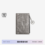 个乐植鞣绵羊皮真皮卡包卡夹钱包轻奢男女款情侣礼物 皓月银 均码