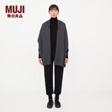 无印良品（MUJI）IDEE 男女通用 连帽披肩 无性别 男款女款 GAC47C2A 深灰色 均码