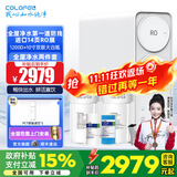 科罗菲（COLOFEL）1200GRO反渗透净水器 零陈水零阻垢零添加 厨房大流量自来水净水机直饮厨下式进口RO膜纯水机家用 全屋净水两件套