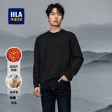 海澜之家（HLA）毛衣男保暖长袖针织衫男圆领套头内搭打底衫男含羊毛舒适毛衫男 黑色29 -含羊毛/抑菌/远红外保暖 L /175/92A