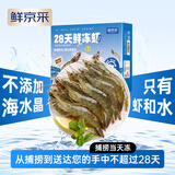 鲜京采【超28天全额退】 28天鲜冻虾 2斤装 40-60只 源头直发 北海大虾 