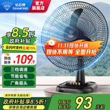 钻石牌（DIAMOND）台式电风扇桌面风扇宿舍办公室转页扇铜芯电机学生客厅床头摇头大风扇台扇WY 【强风】18英寸三档牛角叶（16寸）