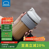 乐扣乐扣（LOCK&LOCK）咖啡杯耐热玻璃水杯子男女学生便携式双饮吸管杯随手杯500ML灰色