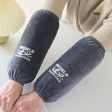 诗佩琪（SVORIAHI）绒布袖套男款工作耐磨套袖劳保防脏手袖厨房上班专用男士护袖冬季 深灰色绒布袖套（32530） 1双