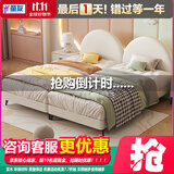 童友 儿童床拼接床小户型男生女孩二胎加宽实木单人床双胞胎分床1.0米 定做尺寸，联系客服 框架结构