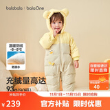 巴拉巴拉童装婴儿羽绒服连体衣2025宝宝冬装加厚哈衣爬服萌趣208425120214