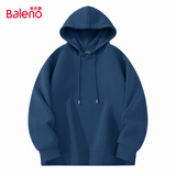 班尼路（Baleno）连帽卫衣男春秋季潮流ins简约大码带帽上衣男生宽松慵懒纯色帽衫