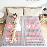 环鼎内循环水暖毯水暖电热毯水循环电褥子单双人防水防漏电不上火床垫 灰色 单温单控150cm80cm*