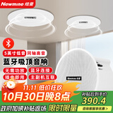 纽曼（Newmine）G-6 无线蓝牙吸顶喇叭音响套装 家用商铺背景音乐广播嵌入式喇叭同轴高低音音箱（5英寸 一拖一）