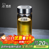 希诺玻璃杯单层加厚大容量家用办公泡茶杯子男车载水杯XN-6017L 530mL