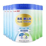 惠氏（Wyeth）膳儿加4段儿童成长奶粉 3岁以上儿童适用 800g 含益生菌HMO 6罐