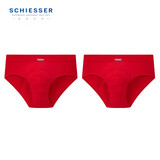 舒雅（Schiesser）男士内裤舒美棉中腰舒适透气三角内裤【2条装】