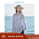 茵曼莱赛尔天丝女装轻薄衬衫2025夏季新品衬衣上衣 经典款-丁香紫 M