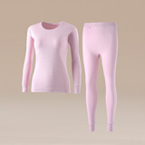 海之宁秋衣秋裤套装圆领纯棉加厚款保暖内衣女士棉毛衫宽松衬衣衬裤