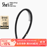 She's茜子轻简百搭带齿防滑压发头箍简约女士气质发箍生日礼物送女友