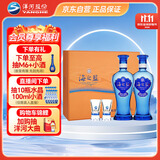 洋河 蓝色经典 海之蓝42度 480ml*2瓶 礼盒装  浓香型白酒 