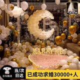 德双曼求婚布置室内520送女朋友礼物表白道具套餐生日装饰场景气球神器 【月下定终身】ins推荐求婚