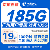 中国电信流量卡19元广东广州电信纯上网星卡上网卡5g手机卡电话卡全国通用大王卡GZ