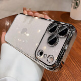 和肯 全包镜头膜星空闪粉适用iPhone17pro手机壳16promax防摔PC硬壳14pro奢华苹果15promax保护套 【太空银】进口高品质 星空闪粉 iPhone17ProMax