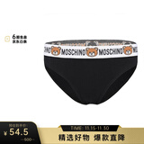 莫斯奇诺（moschino）女士小熊图案棉质三角内裤 Z A4715 9003 黑色 3