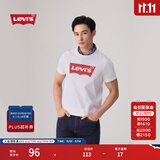 Levi's李维斯情侣美式宽松印花时尚简约舒适潮流纯棉圆领短袖T恤 白色 002A0-0000 XL